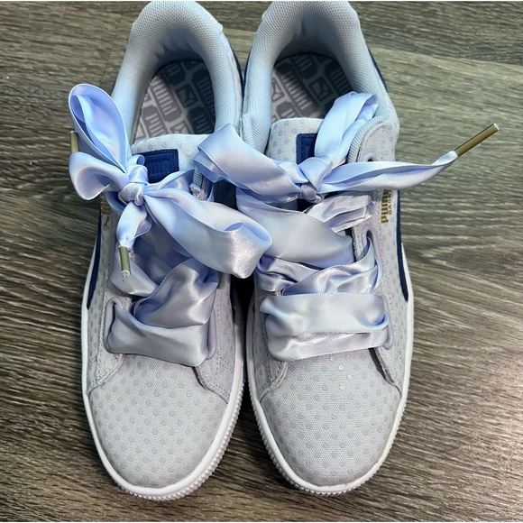 Puma Shoes - Puma basket heart demin purple size 9